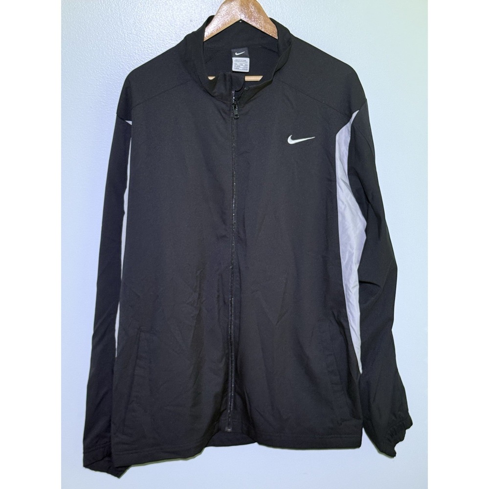Nike Windbreaker NWOT NIKE Jacket Long Sleeve Black Mens Size 2XL